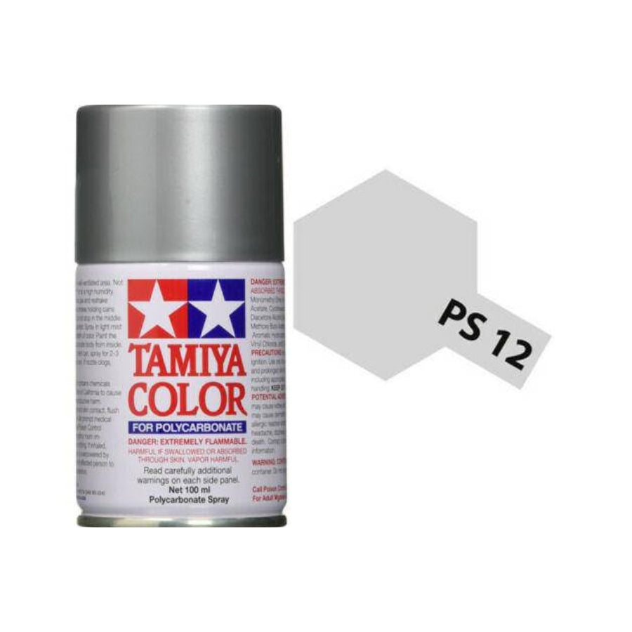 Tamiya Polycarbonate PS-12 Silver Spray Paint