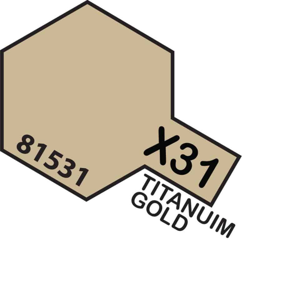 Tamiya Acrylic Mini X-31 Titan Gold (10ml)