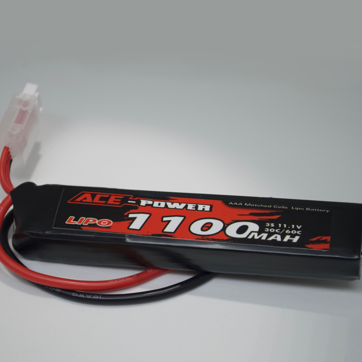 ACE POWER - 11.1V 3S 1100MAH 30C SOFT CASE W/DEANS PLUG - AH Tactical 