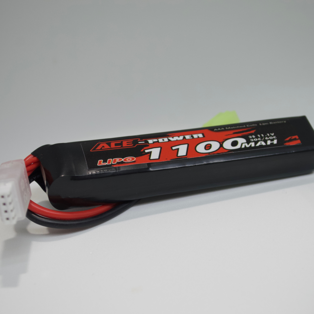 Ace Power - 11.1v 3S 1100mAh 30C Soft Case w/Mini Tamiya Plug - AH Tactical 