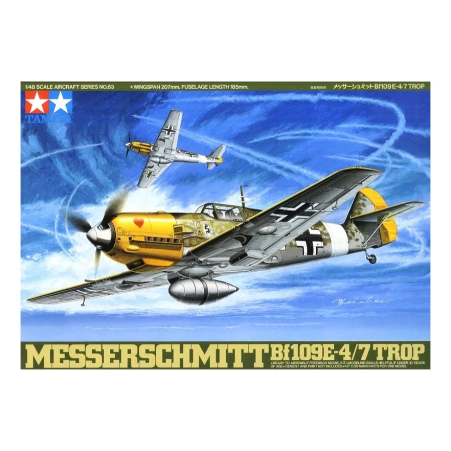 Tamiya 61063 1/48 Messerschmitt Bf109E-4/7 Tropical