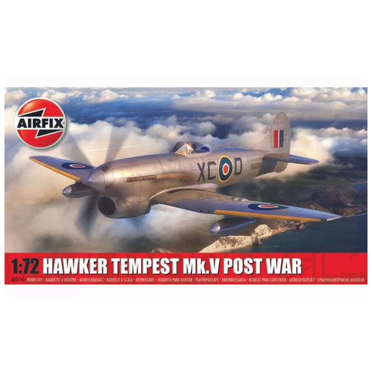 Airfix 1/72 Hawker Tempest Mk.V Post War Fighter Scaled Plastic Model Kit