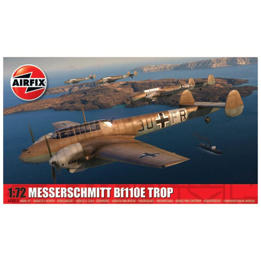 Airfix 1/72 Messerschmitt BF110E/E-2 Trop Plastic Model Kit