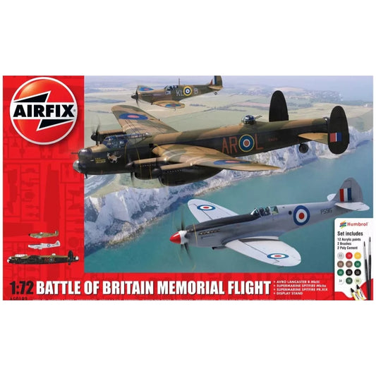 Airfix 1/72 Battle Of Britain Memorial Flight Scaled Plastic Model Kit Large Starter Set