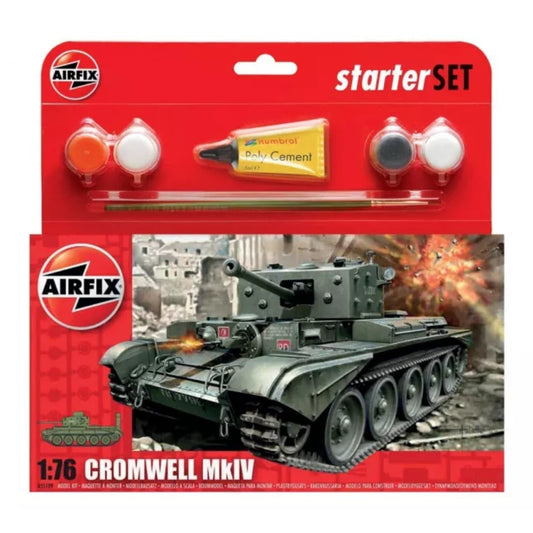 Airfix 1/76 Cromwell Cruiser Tank Scaled Plastic Model Kit