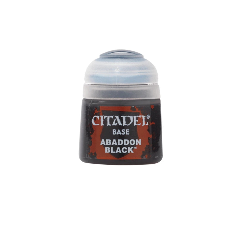 Warhammer: 21-25 Citadel Base: Abaddon Black – Aussie Hobbies