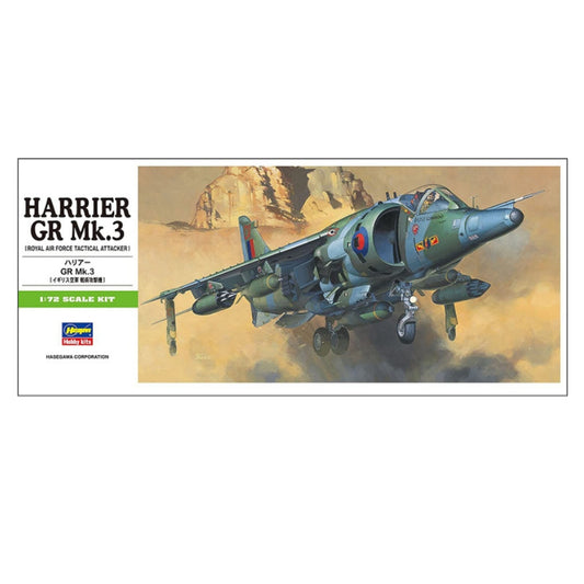 Hasegawa 1/72 Sea Harrier GR Mk.3 (Royal Air Force Tactical Attacker) Plastic Model