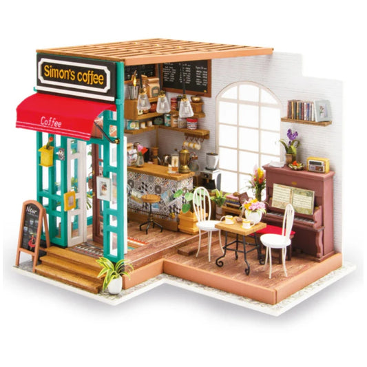 Rolife Wooden Model DIY Minature House Simon's Coffee