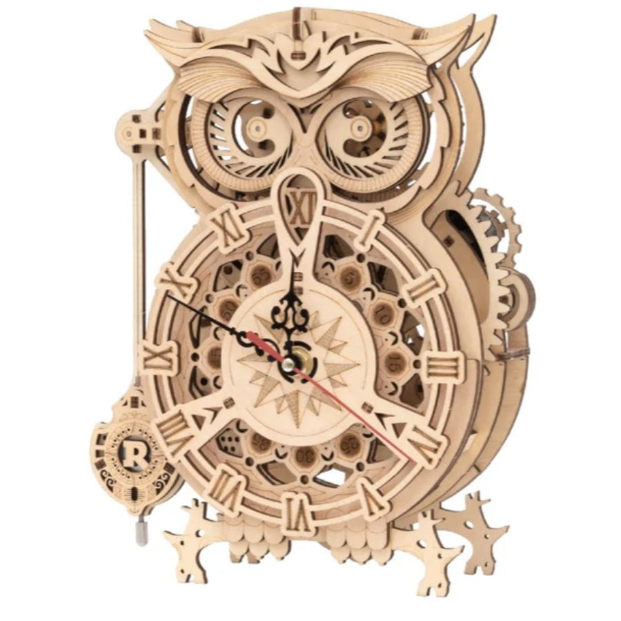 Robotime ROKR Mechanical Models Owl Clock