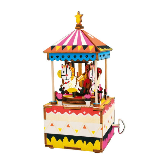 Robotime Merry-Go-Round Music Box 3D Puzzle