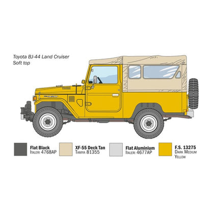 Italeri Toyota Land Cruiser BJ-44 Soft Top/Hard Top 1:24