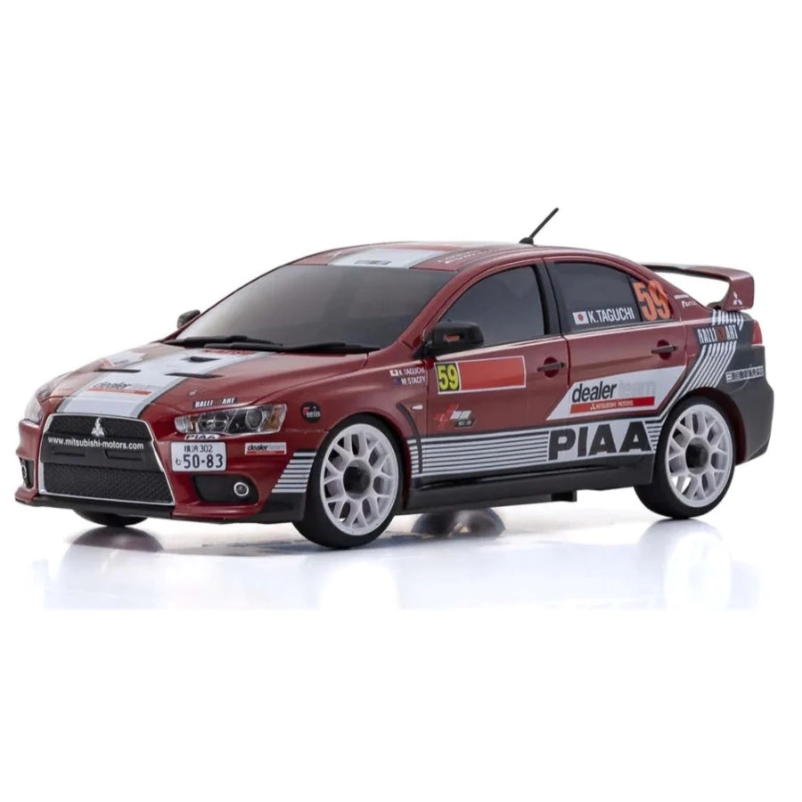 Kyosho Mini-Z AWD MA-020 Readyset Mitsubishi Lancer Evolution X Mitsubishi Dealer Team RTR RC Car 32632M