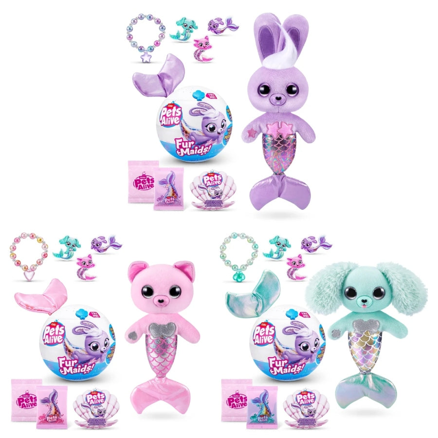 ZURU Pet's Alive Lights & Sounds Furmaids Series 1 Assorted