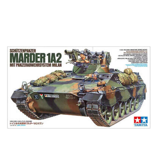 Tamiya 1/35 German Schutzenpanzer Marder 1A2 Mit Panzerabwehrsystem Milan Plastic Model