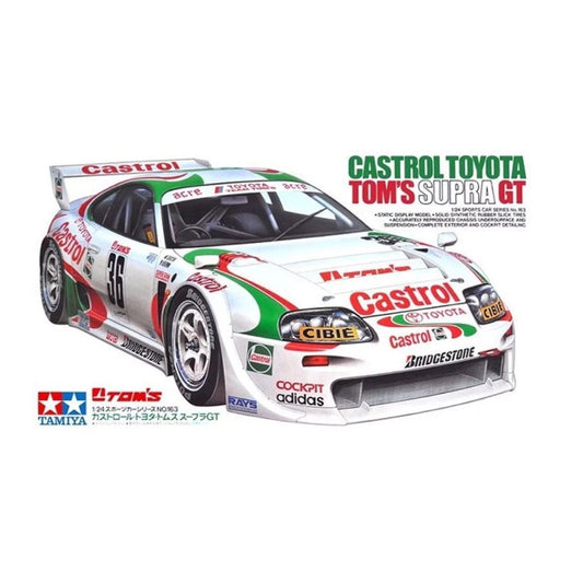 TAMIYA 24163 Castrol Toyota Tom's Supra GT 1:24 Car Model Kit