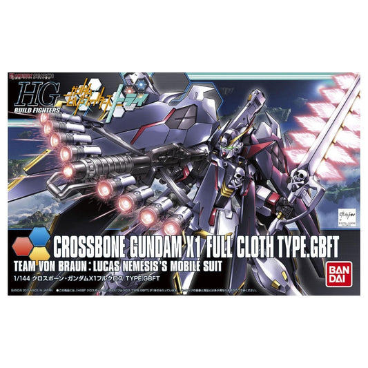 Bandai HGBF 1/144 XM-X1 Crossbone Gundam X-1 Full Cloth Type.GBFT Model Kit