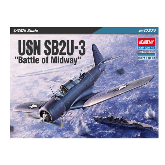 Academy 1/48 SB2U-3 "Battle of Midway" Plastic Model Kit 12324