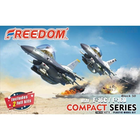 Freedom Models Egg F16C & F-16D USAF Block 50 (Includes 2 Kits) Plastic Model Kit