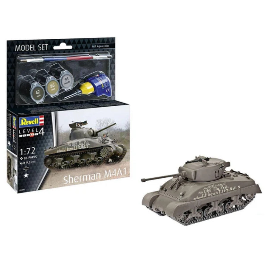 Revell 63290 1/72 Sherman M4A1 Model Kit Set