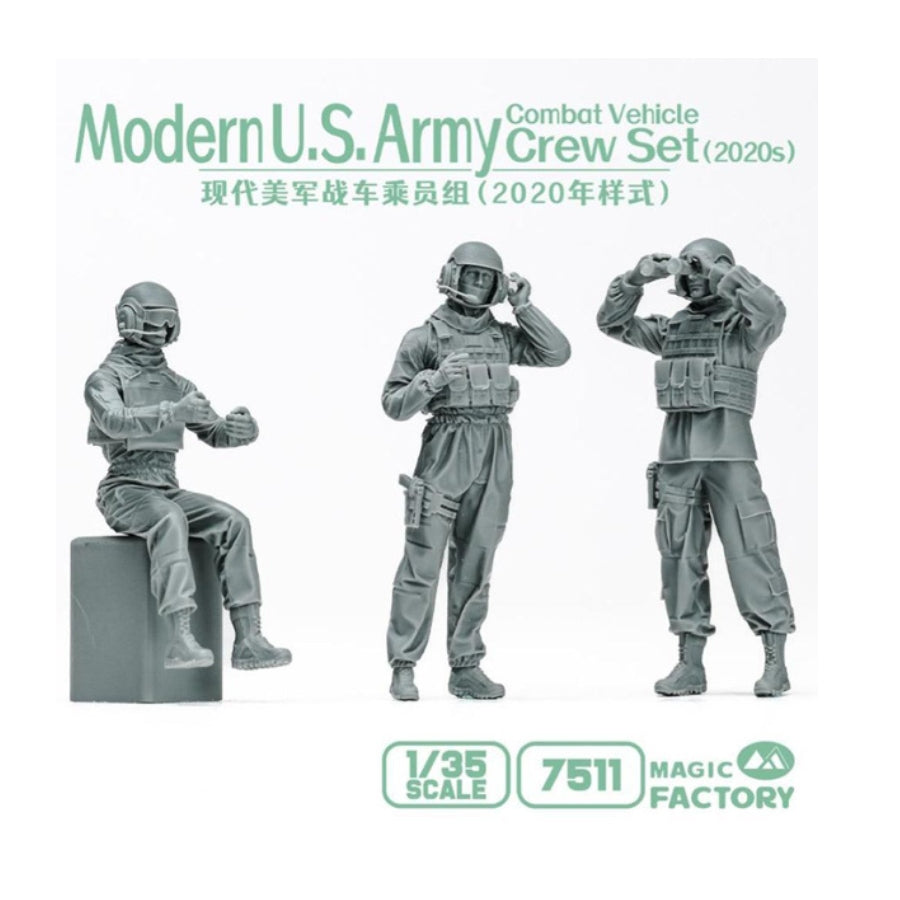 Magic Factory 7511 Modern US Army Combat Vehicle Crew Set 2020's 1/35