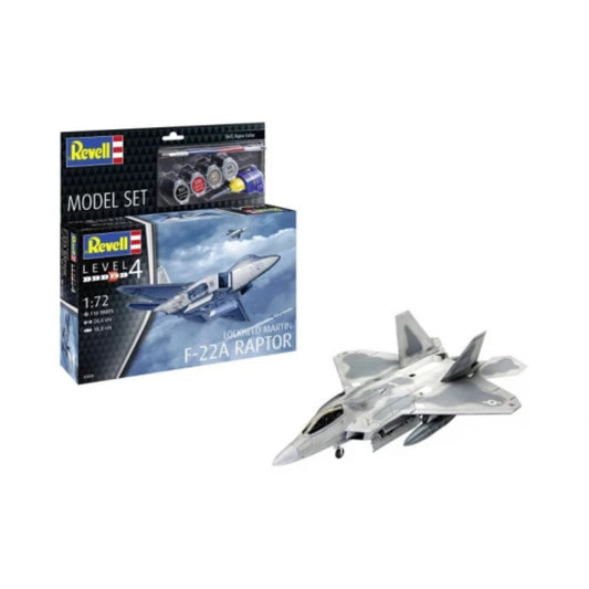 Revell 63858 1/72 Lockheed Martin F-22A Raptor Model Kit Set