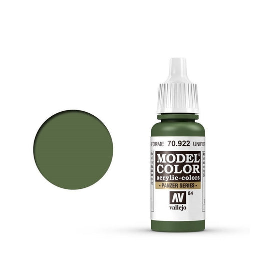 Vallejo Model Colour #084 Uniform Green 17 ml Acrylic Paint