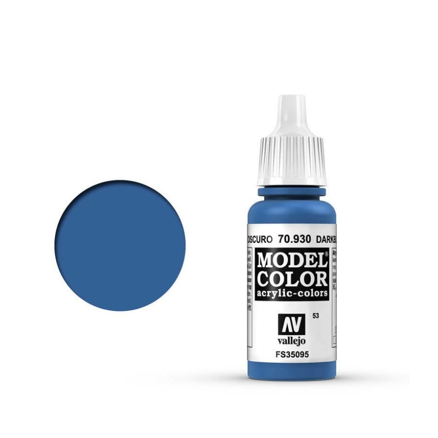 Vallejo Model Colour #053 Dark Blue 17 ml Acrylic Paint