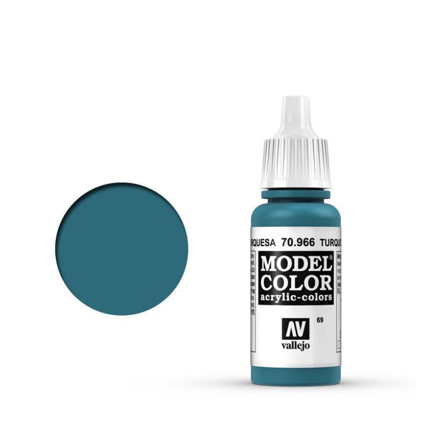 Vallejo Model Colour #069 Turquoise 17 ml Acrylic Paint