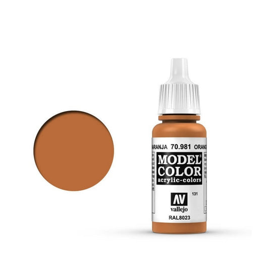 Vallejo Model Colour #131 Orange Brown 17 ml Acrylic Paint