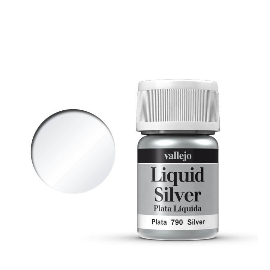 Vallejo Model Colour Metallic Silver (Alcohol Base) 35 ml Acrylic Paint