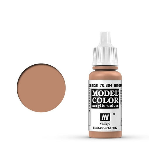 Vallejo Model Colour #036 Beige Red 17 ml Acrylic Paint