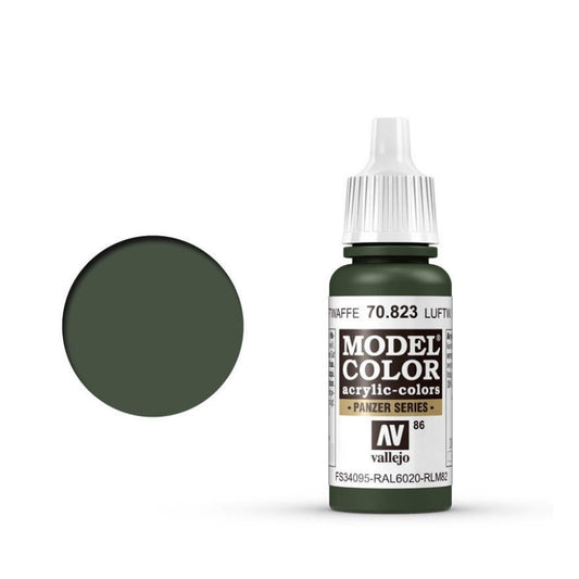 Vallejo Model Colour #086 Luftwaffe Cam Green 17 ml Acrylic Paint