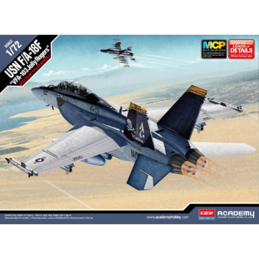 Academy 12535 1/72 USN F/A-18F "VFA-103 Jolly Rogers" MCP Hornet Plastic Model Kit