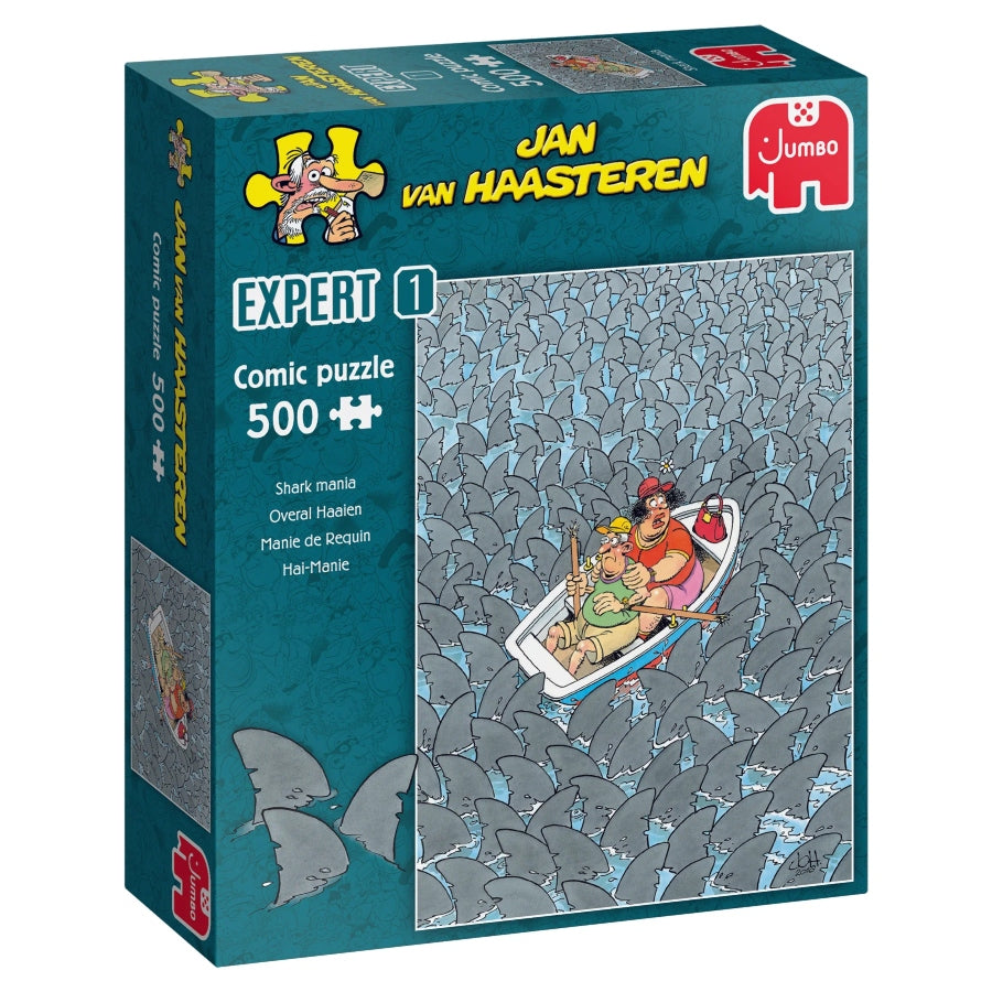 Puzzle Jan van Haasteren: Shark mania, 500 pieces