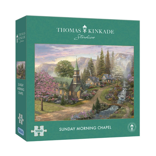 Gibsons Thomas Kinkade Sunday Morning Chapel