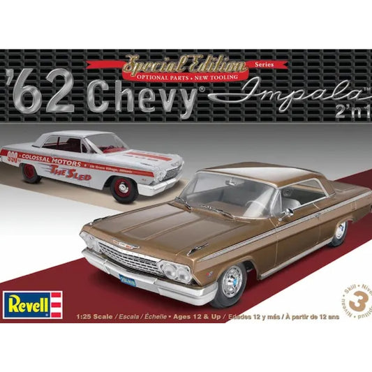 Revell 14466 1/25 62 Chevy Impala Hard Top Platic Model Kit