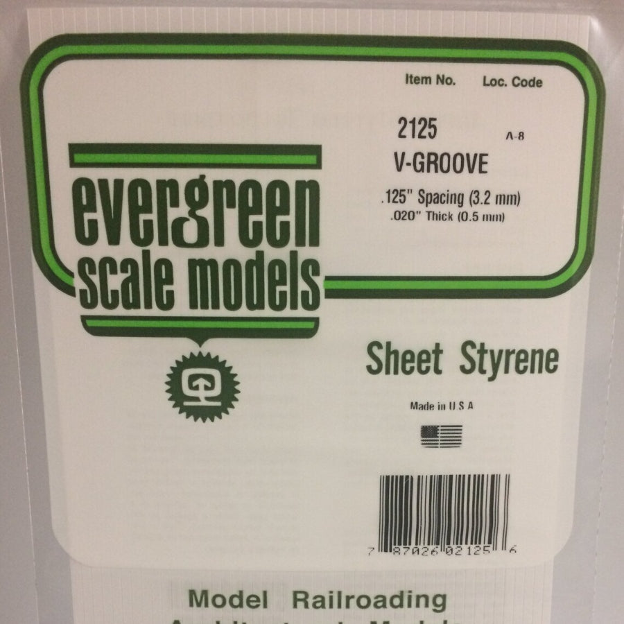 Evergreen Scale Models Polystyrene Sheet (V-Groove) – Aussie Hobbies