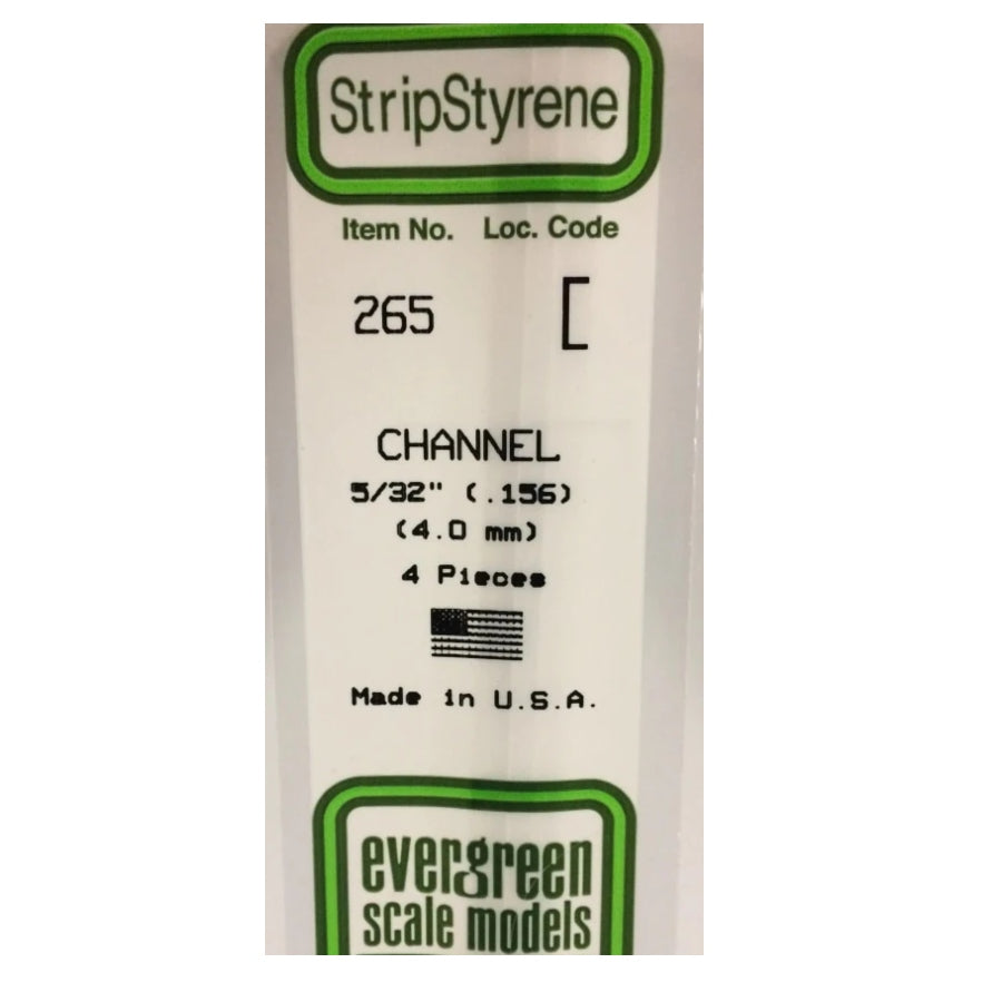Evergreen Scale Models Polystyrene C Channel
