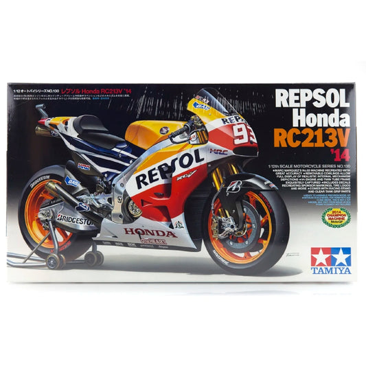 Tamiya 1/12 Repsol Honda RC212V 14 Motorcycle Plastic Model Kit