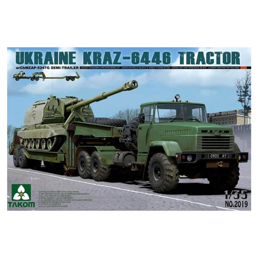 Takom 1/35 Ukraine KrAZ-6446 Tractor w/ChMZAP-5247G Semi-trailer