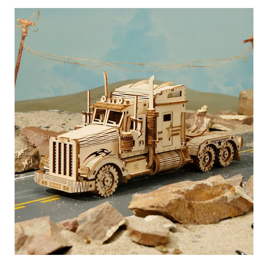 ROKR - Heavy Truck - DIY Mechanical Working 3D Wooden Puzzle Kit