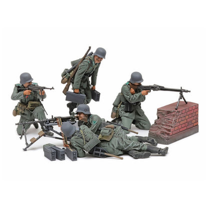 Tamiya German Machine Gun Team (Mid-WWII) 1:35 Scale Model Kit 35386