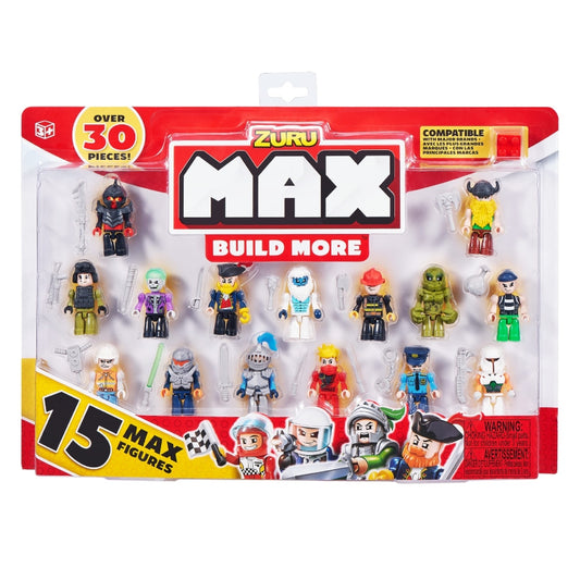 Zuru MAX Build Construction 15 Figurine Set Assorted AZT8344