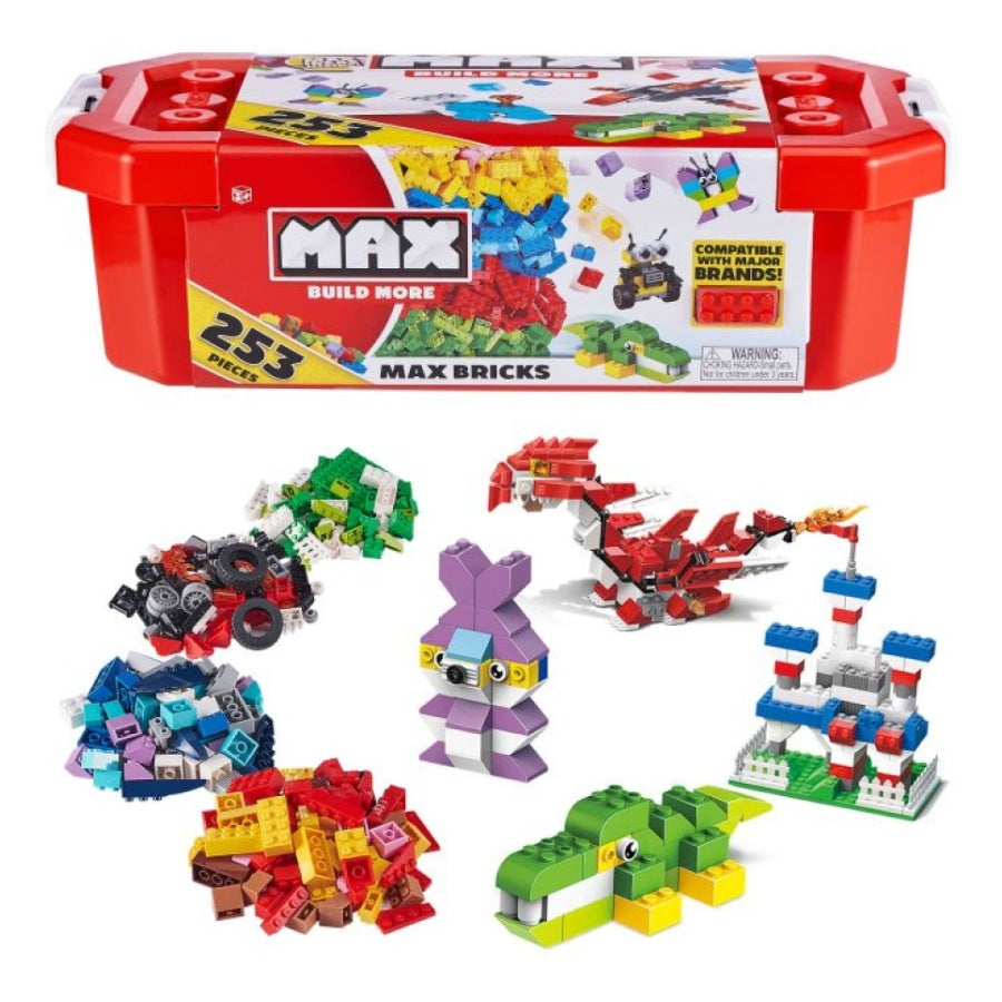 Zuru MAX Build Construction Value Tub 253 Bricks AZT8346