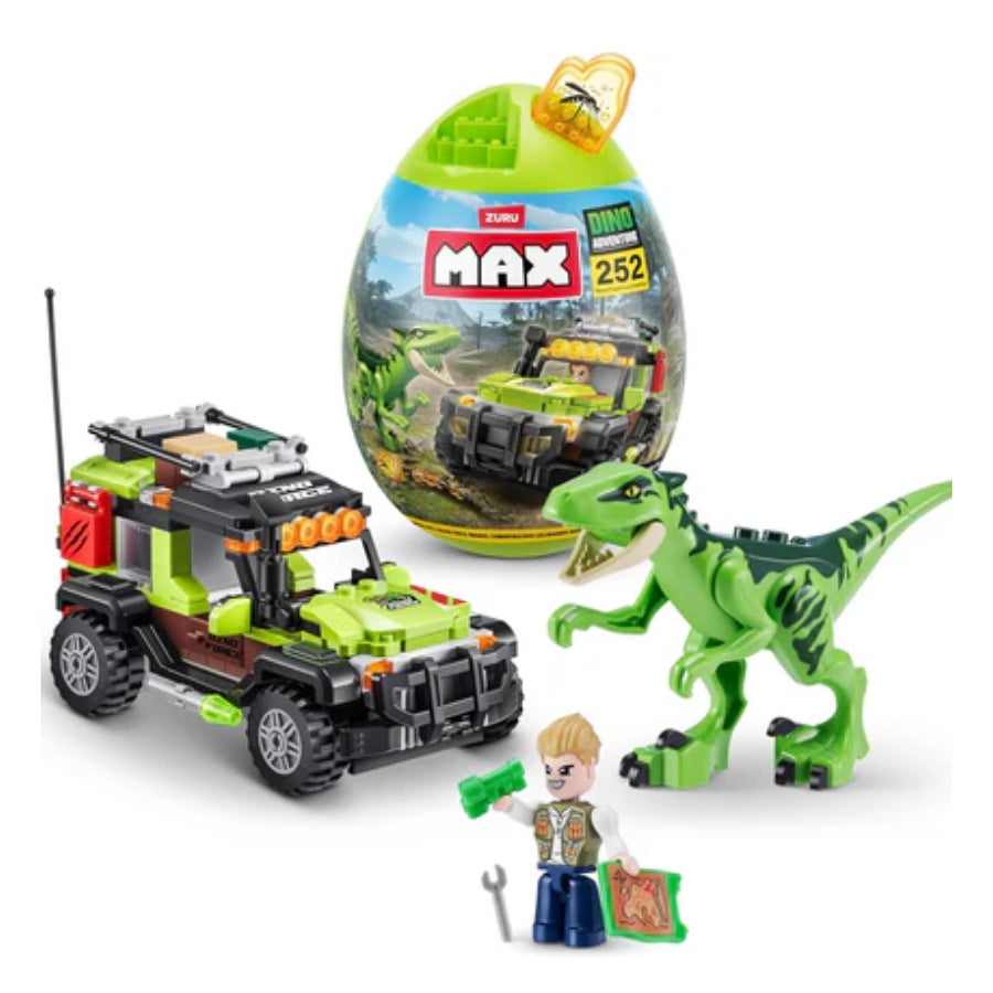 ZURU Max Build Dino Escape Egg Capsule Bricks 252