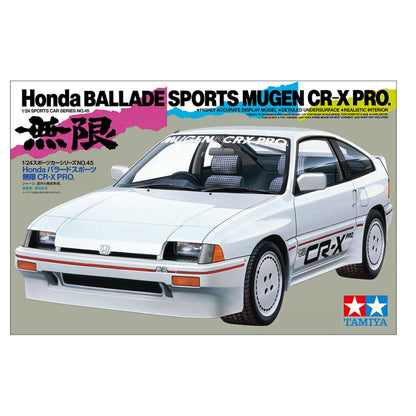 Tamiya Honda Ballade Sports Mugen CR-X Pro 1:24 Scale Model Kit 24045