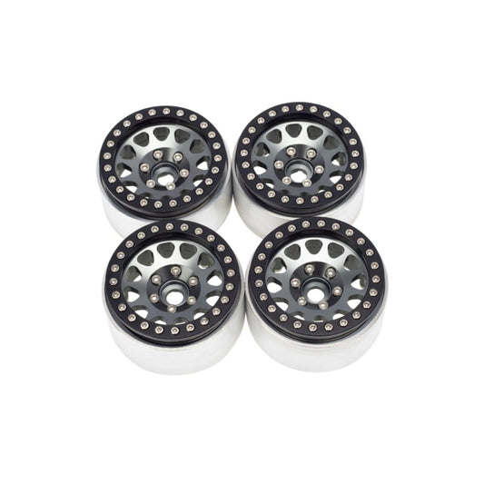 1.9'' Aluminum Triangle-Round Beadlock Crawler Wheels 4pcs/set