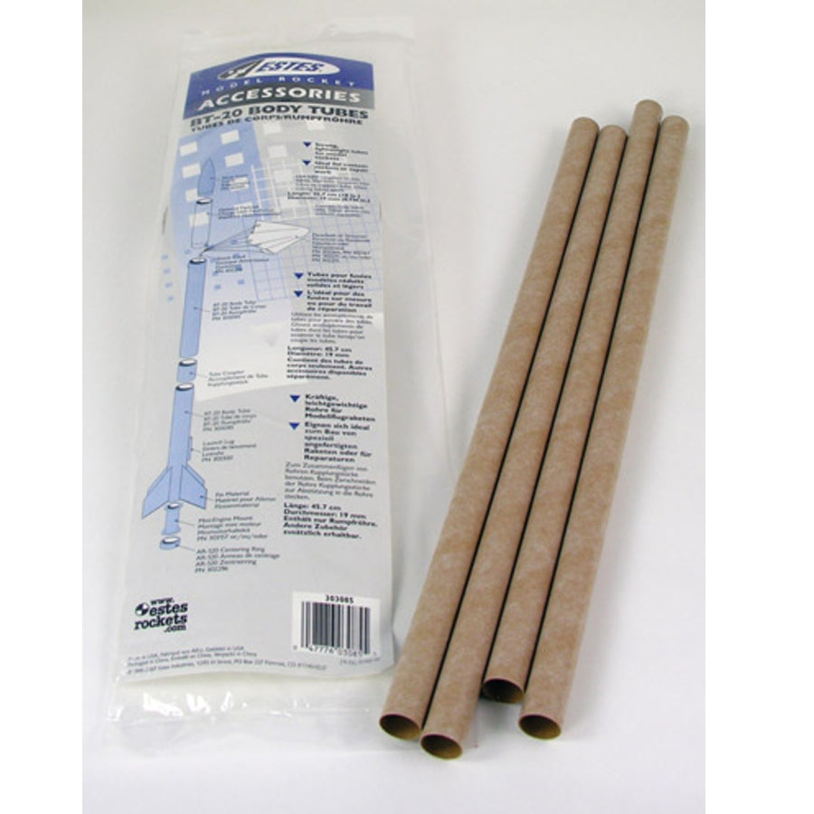 Estes 3084 BT-5 Body Tube (4 pk) Model Rocket Accessory