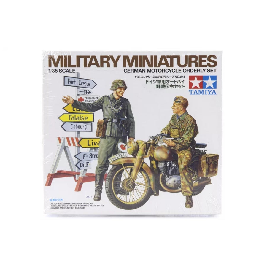 Tamiya 1/35 German Motorcycle Orderly Set Scaled Plastic Model Kit