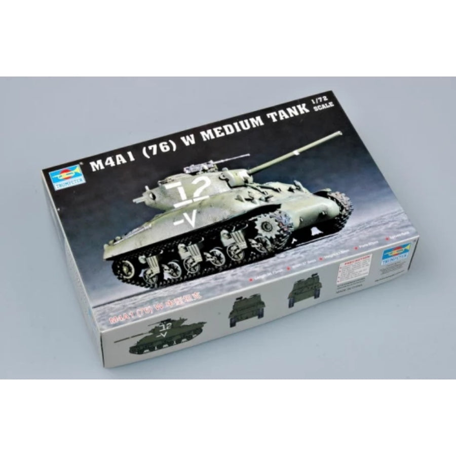 Trumpeter 1/72 US M4A1 (76) W Tank